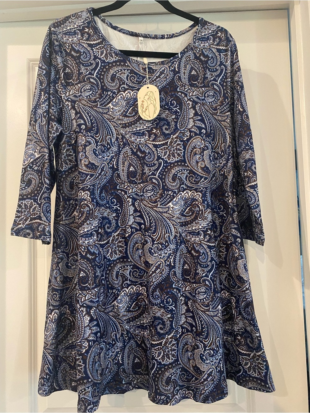 Women's Blue Paisley Top